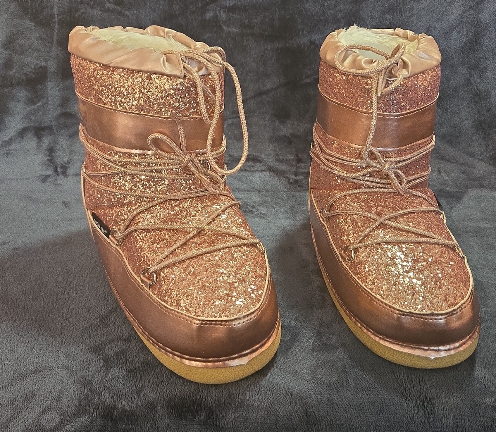 Glittery Tan  Boots